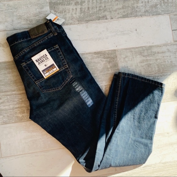NAUTICA Jeans Co. NYC Relaxed Fit Dark 34W 32L Men - Picture 4 of 10